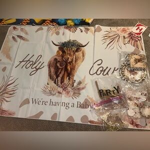 Holy Cow Baby Shower Party Supplies Set